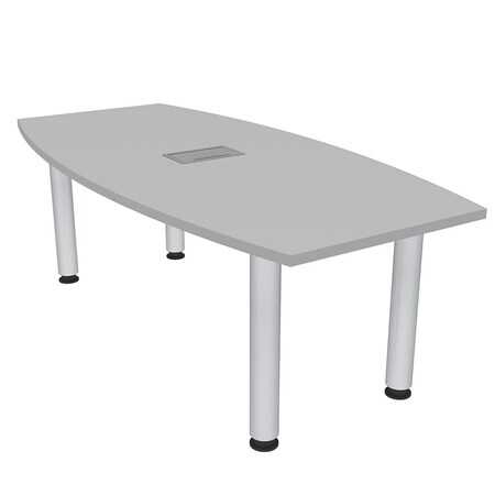 Skutchi Designs 33.5 in W, 59.5 in L, 29 in H, Engineered Wood Top, Light Gray H-BOT-3460-PT-01-EL